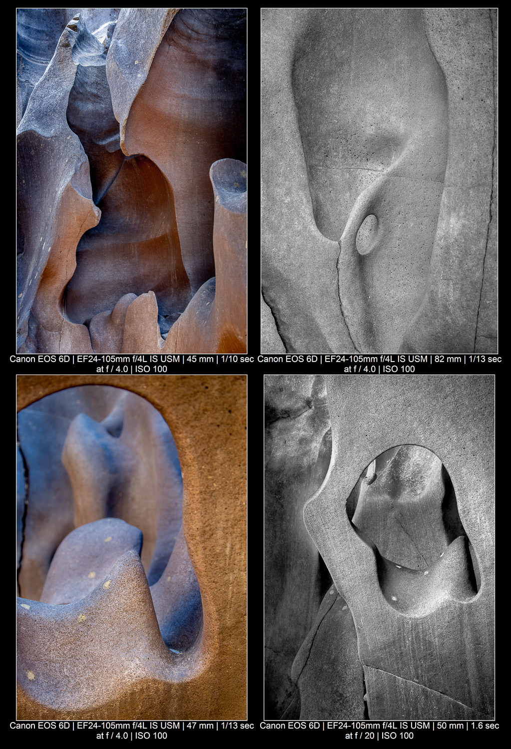abstract compositions of rock sculptures