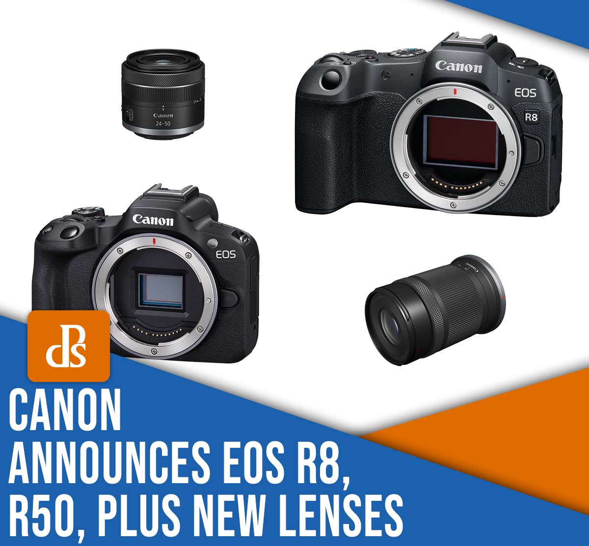 Canon announces the EOS R8, R50, plus new lenses